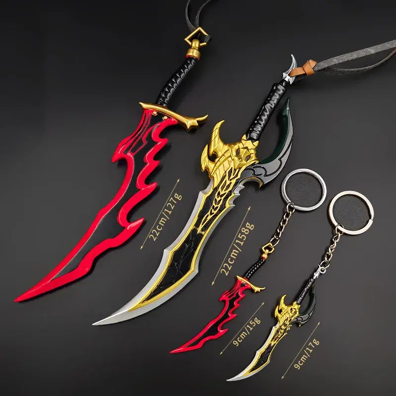 Réplique de Dague Solo Leveling – Collection complète (or & rouge)