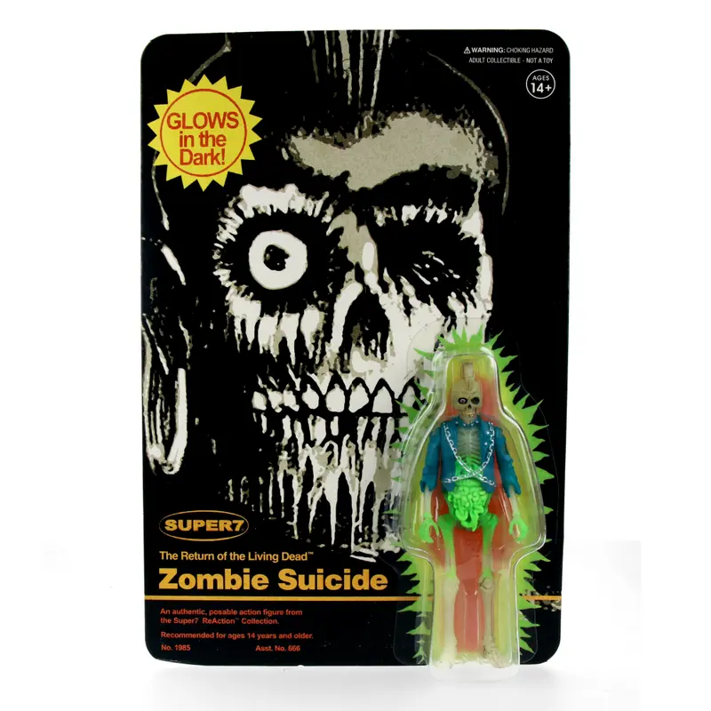 Return Of The Living Dead Reaction Figures Wave 5 - Zombie Suicide (Monster Glow)