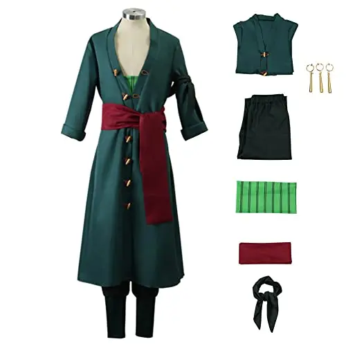 Roronoa Zoro Wano Style 2 Cosplay Costume