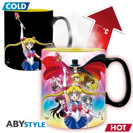 Sailor Moon Mug Heat Change - 460 ml - Groupe - boîte