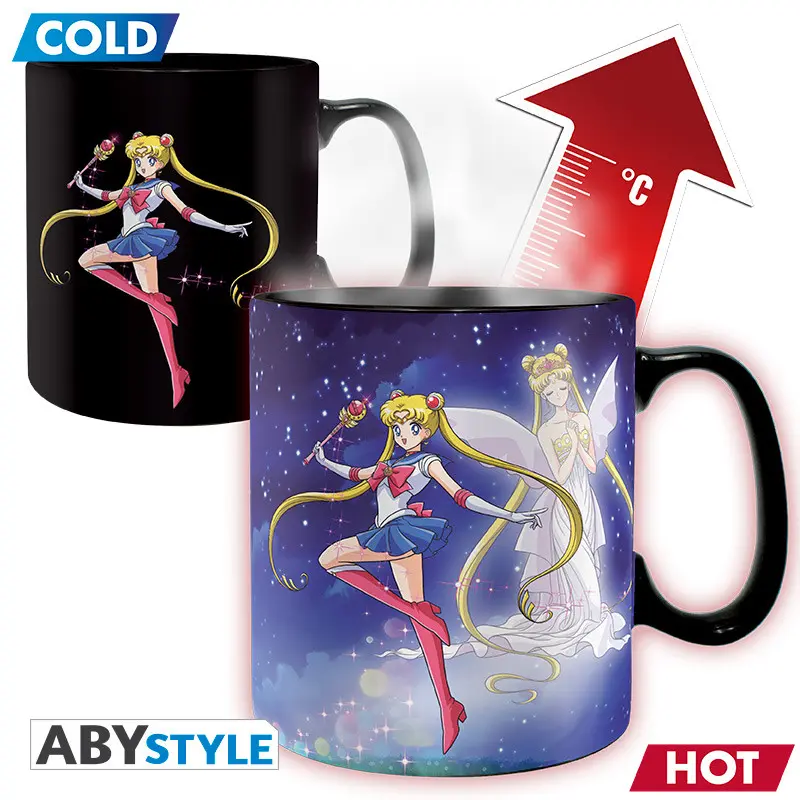 Sailor Moon - Mug Heat Change 460 ml - Sailor Moon & Chibi Moon