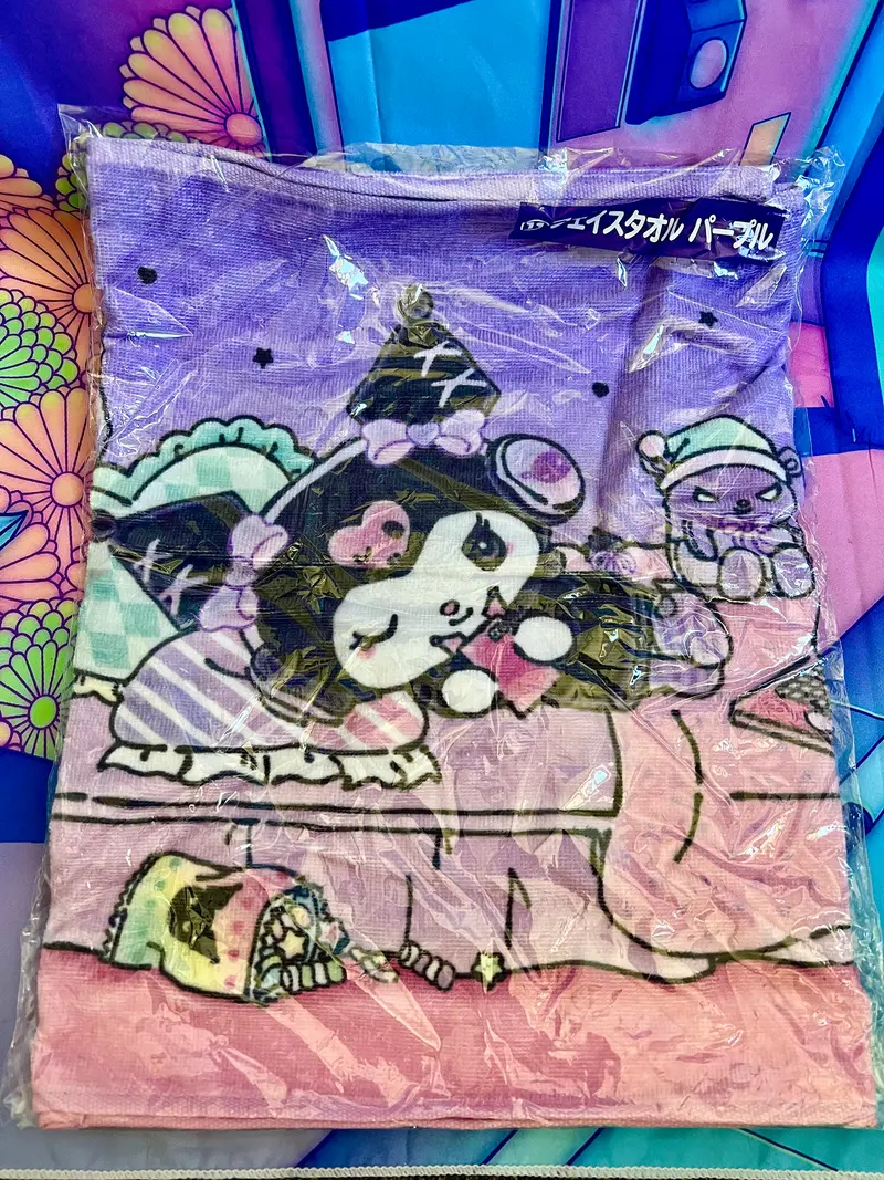 Serviette Visage - Kuromi - Sanrio - Atari Kuji 11 - 80*34cm