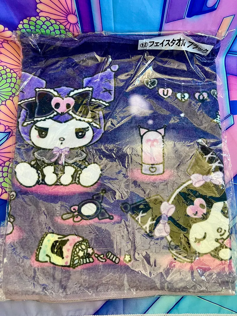 Serviette Visage - Kuromi - Sanrio - Atari Kuji 12 - 80*34cm