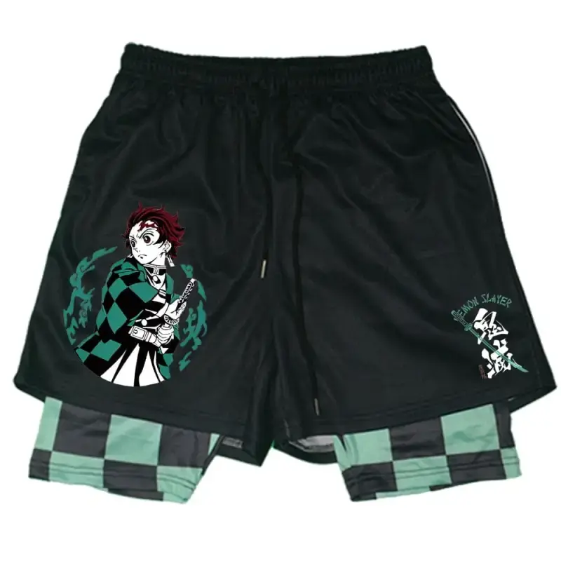 Short de musculation homme Demon Slayer