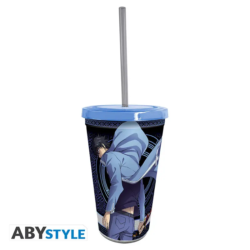 Solo Leveling Gobelet avec paille - 470 ml - Sung Jinwoo