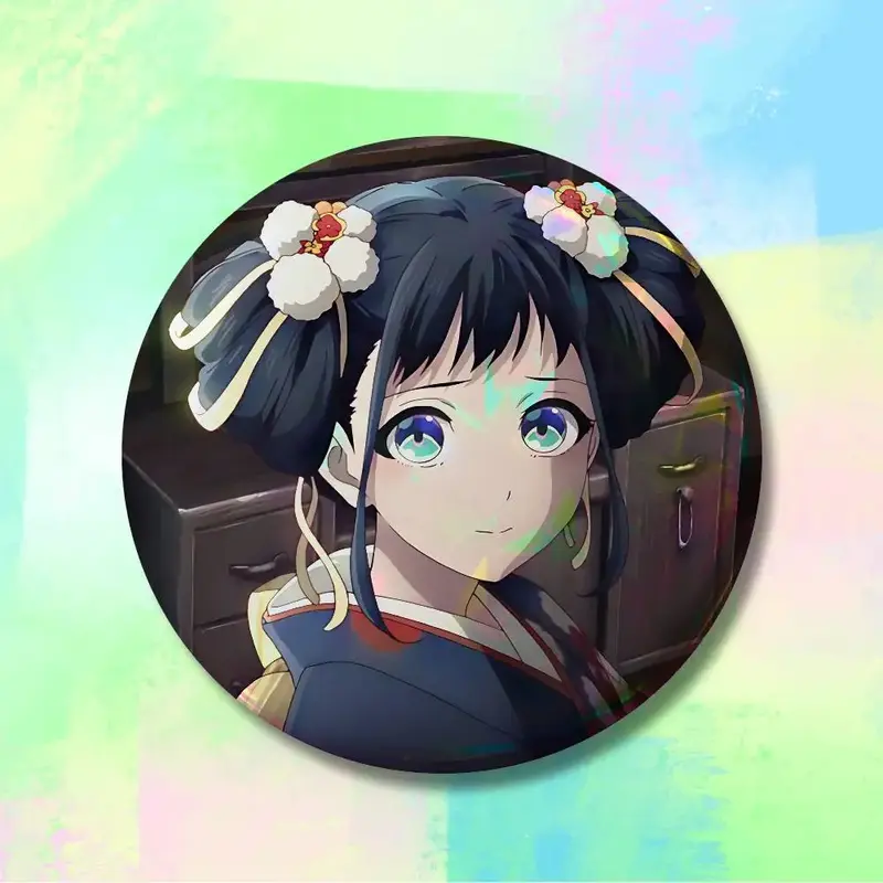 Sparks of Tomorrow Inako Momokawa Floral Grace Button Pin