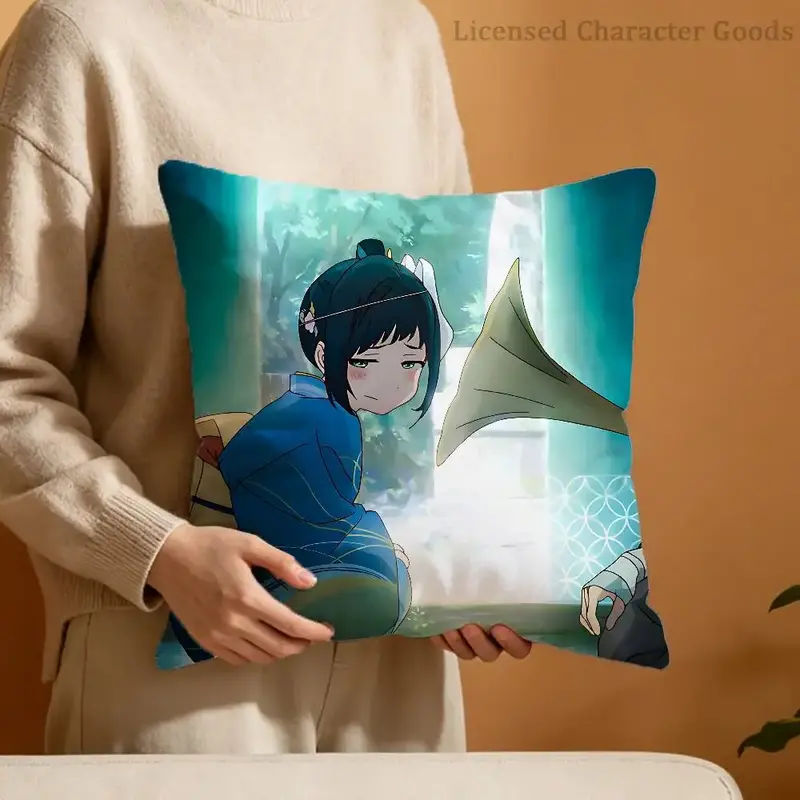 Sparks of Tomorrow Inako Momokawa Gramophone Cushion