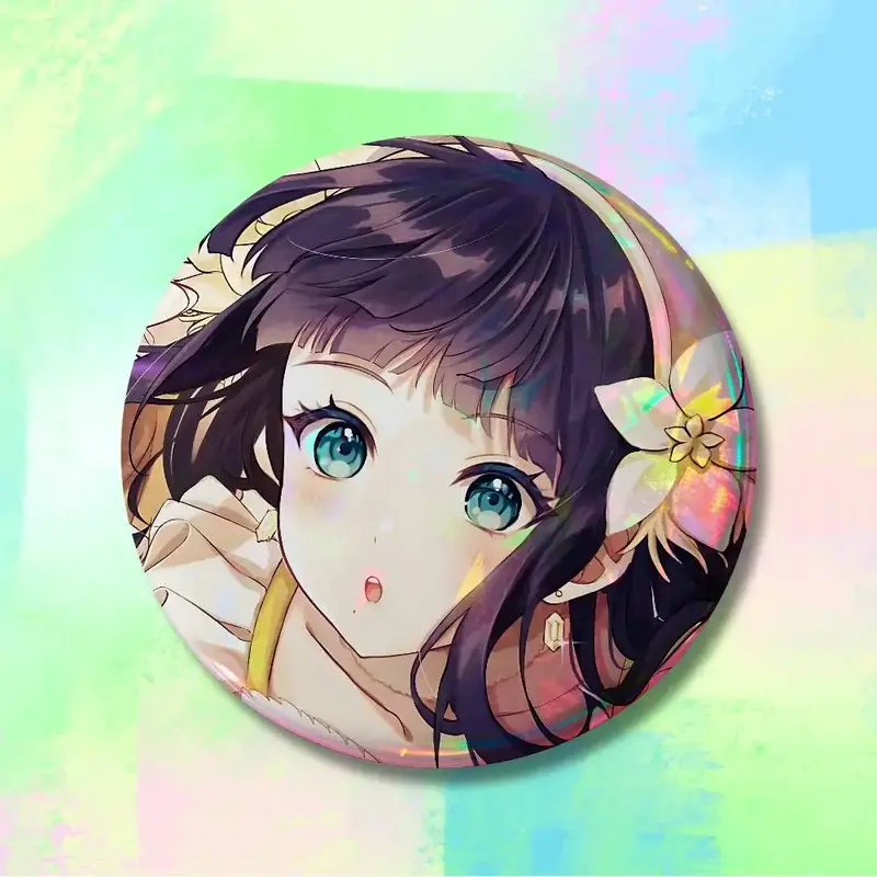 Sparks of Tomorrow Inako Momokawa Ivory Blossom Button Pin