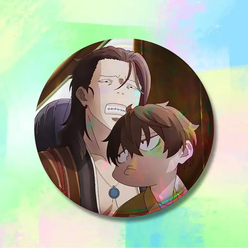 Sparks of Tomorrow Kihachi Sakamoto Comedic Reaction Button Pin