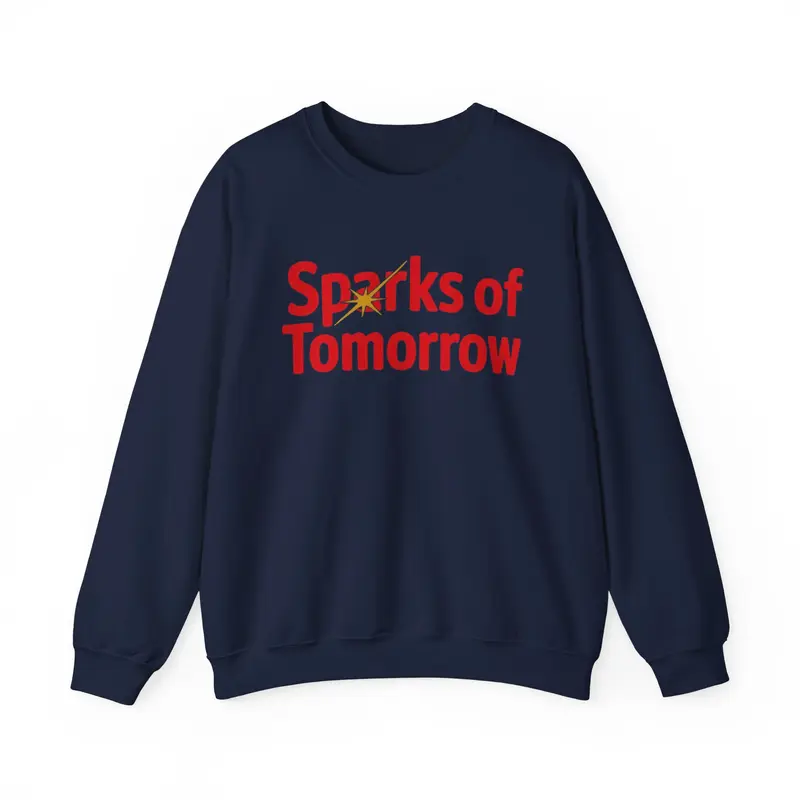 Sparks of Tomorrow Logo Navy Blue Sweatshirt