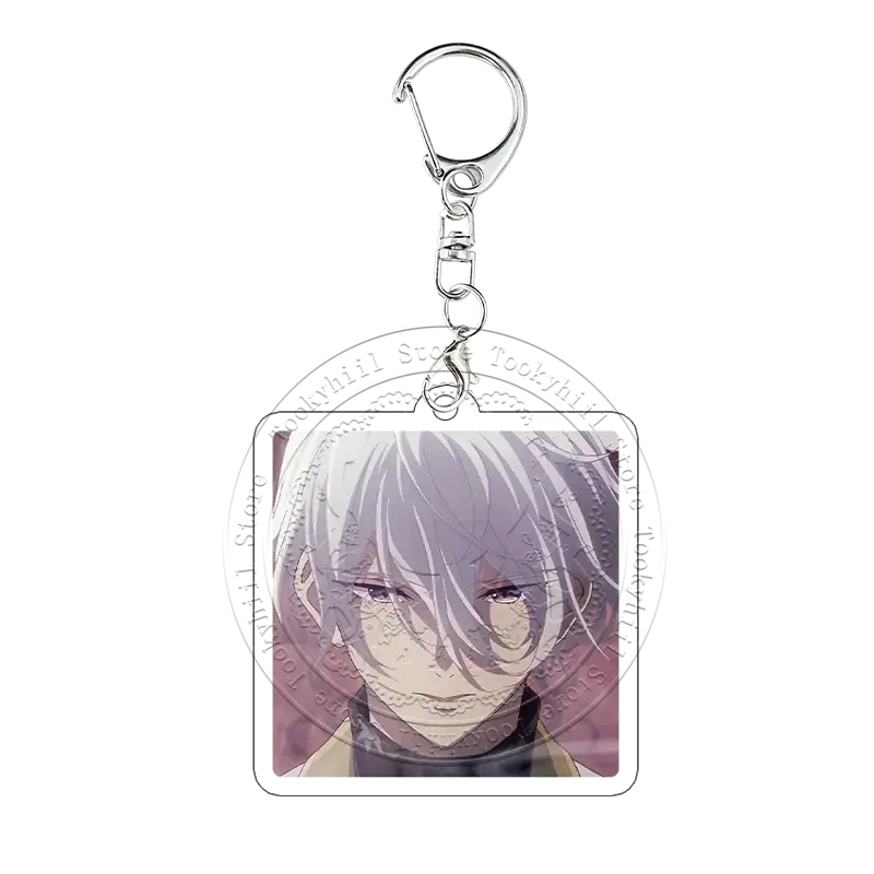 Sparks of Tomorrow Yosuke Mizoe Silver Hair Portrait Keychain