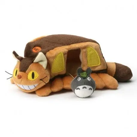 STUDIO GHIBLI - Peluche Totoro - Catbus House - 24cm