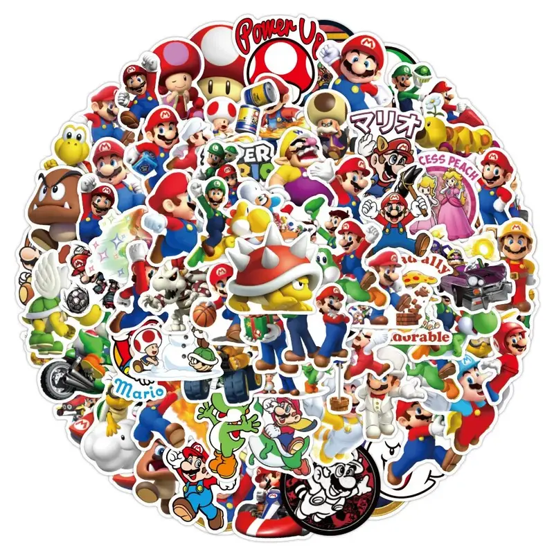 Super Mario Bros Klistermärken