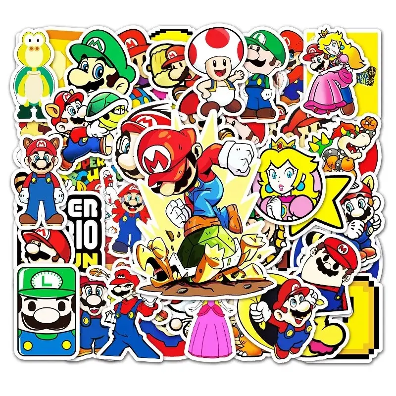 Super Mario Klistermärken Retro
