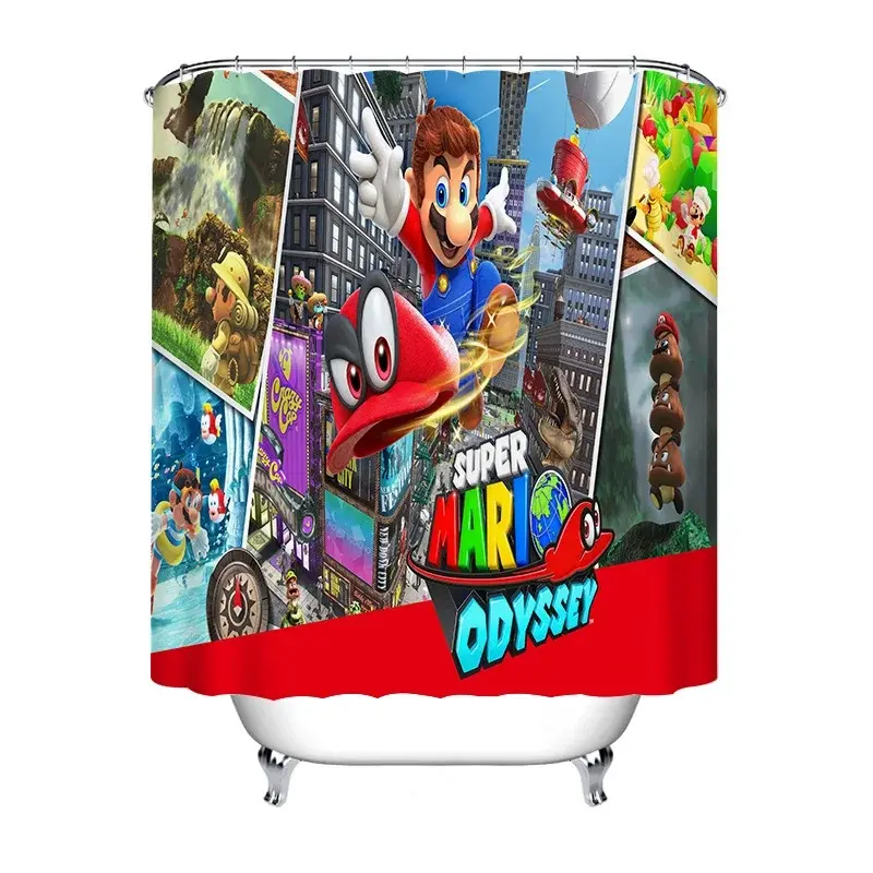 Super Mario Odyssey Duschdraperi