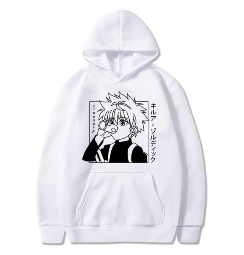 Sweat Hunter x Hunter <br /> Kirua Blanc