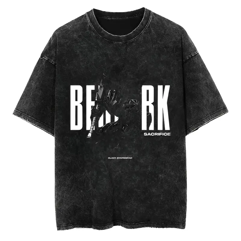 T-Shirt Berserk Black Swordman Sacrifice