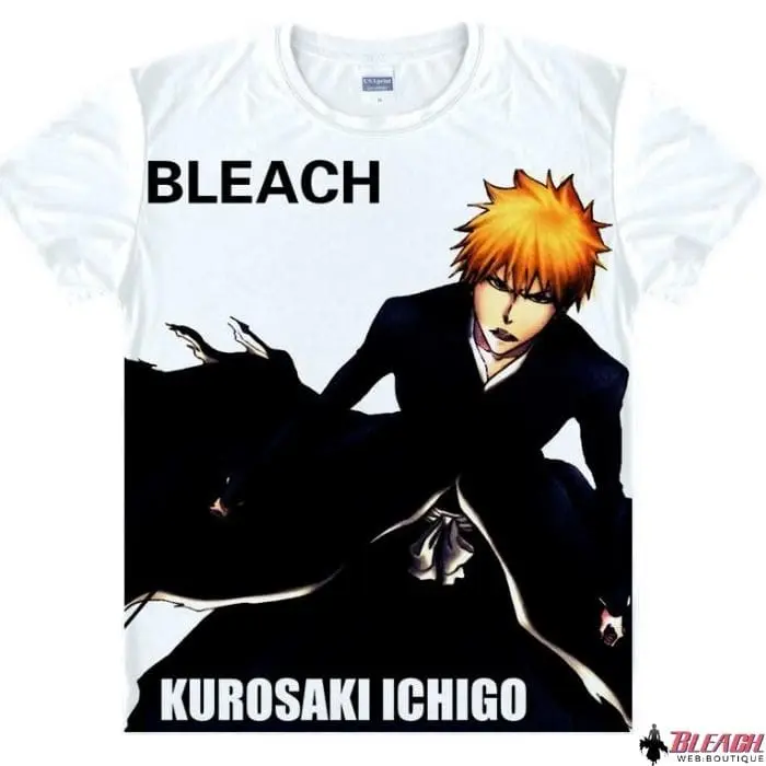 T-shirt Bleach à imprimé Ichigo Kurosaki Getsuga Tenshou