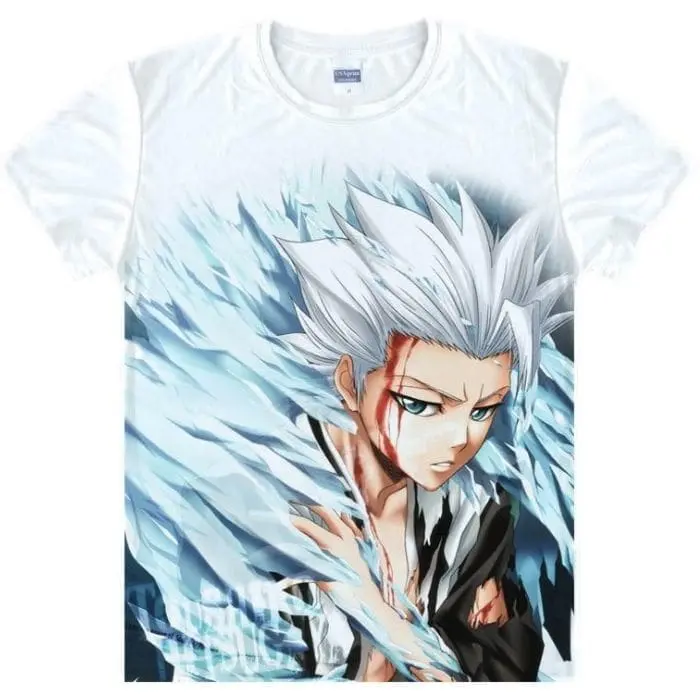 T-Shirt Bleach à imprimé Tôshiro Hitsugaya Bankaï