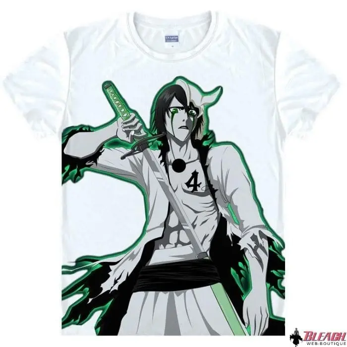 T-shirt Bleach à imprimé Ulquiorra Cifer espada 4