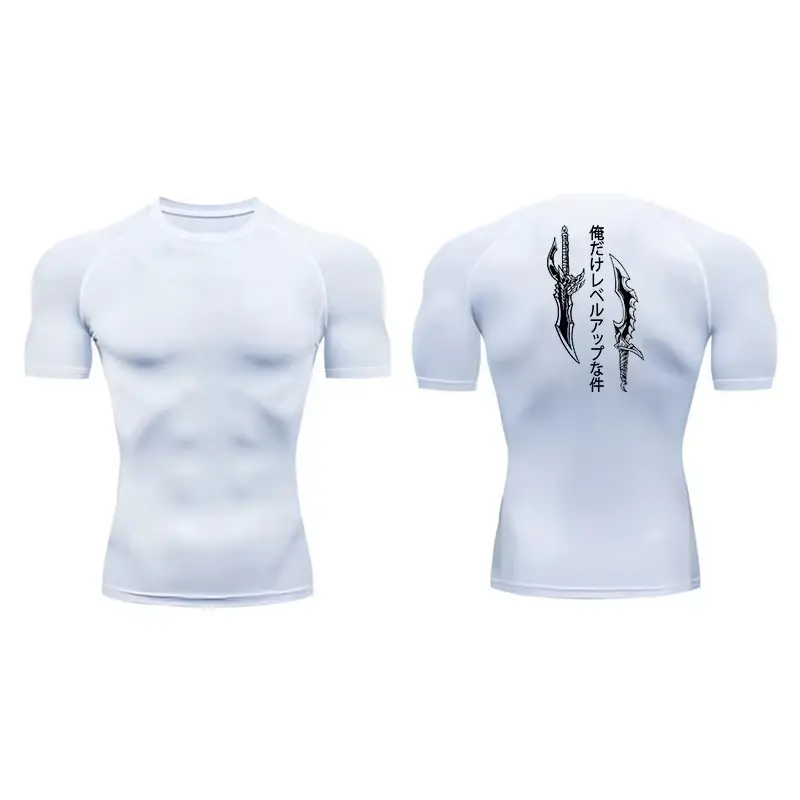 T-shirt de Compression Solo Leveling Blanc