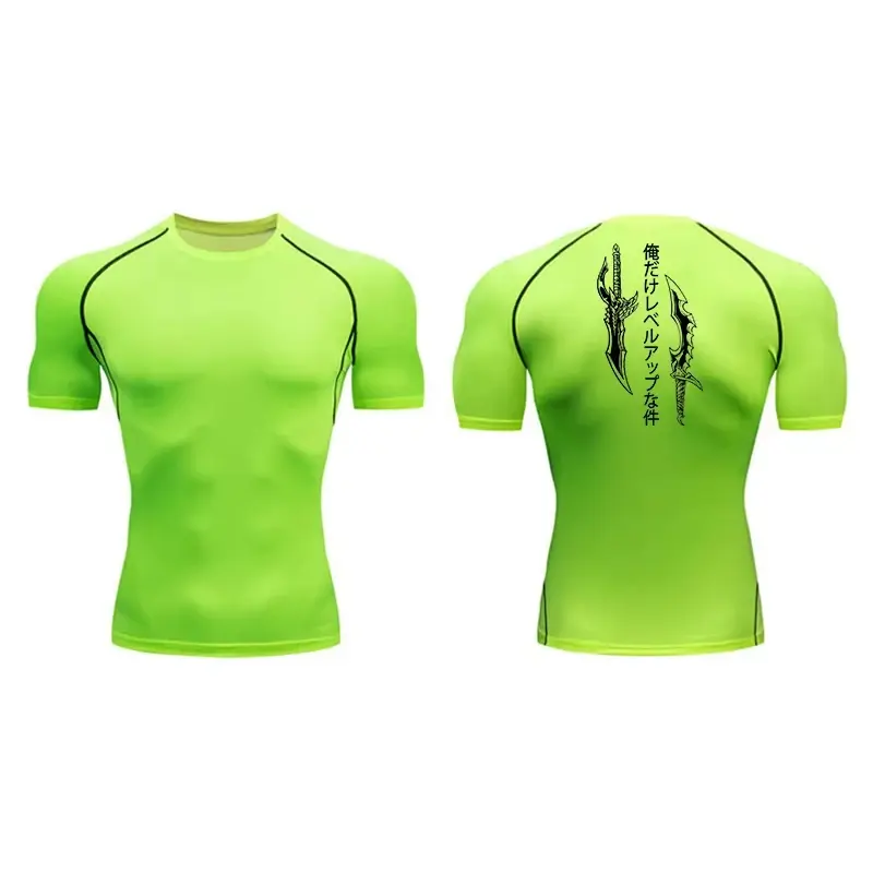 T-shirt de Compression Solo Leveling Fluo