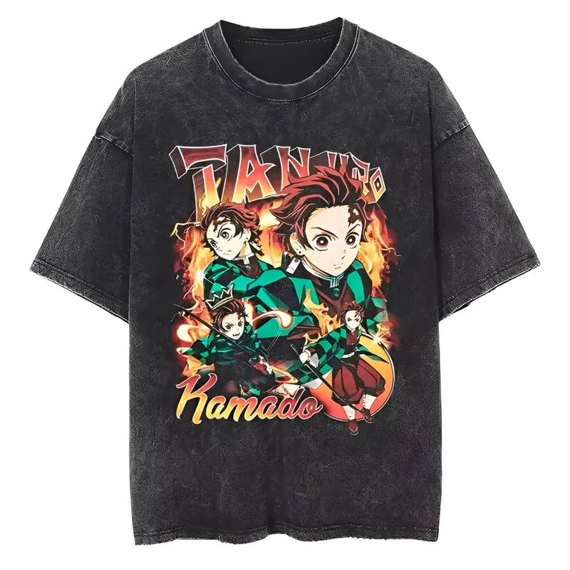 T-Shirt Demon Slayer Tanjiro Flame Hero