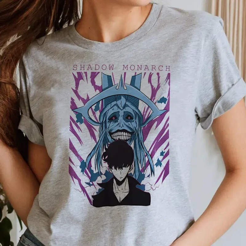 T-shirt Femme Solo Leveling Gris