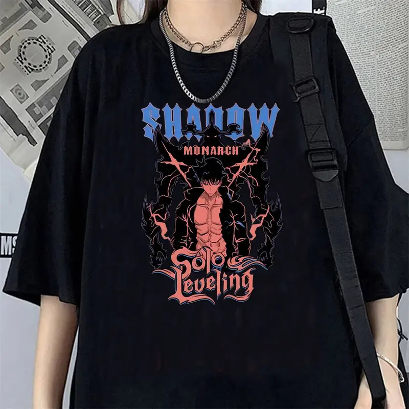T-shirt Femme Solo Leveling Oversize Shadow Monarch
