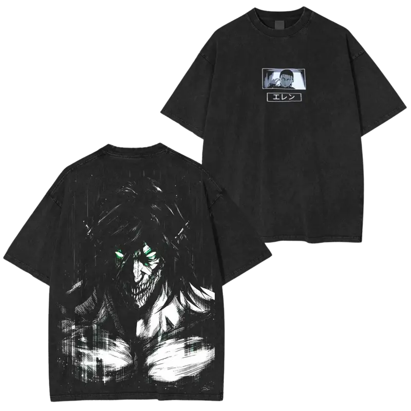 T-SHIRT OVERSIZE HEAVY EREN | ATTAQUE DES TITANS
