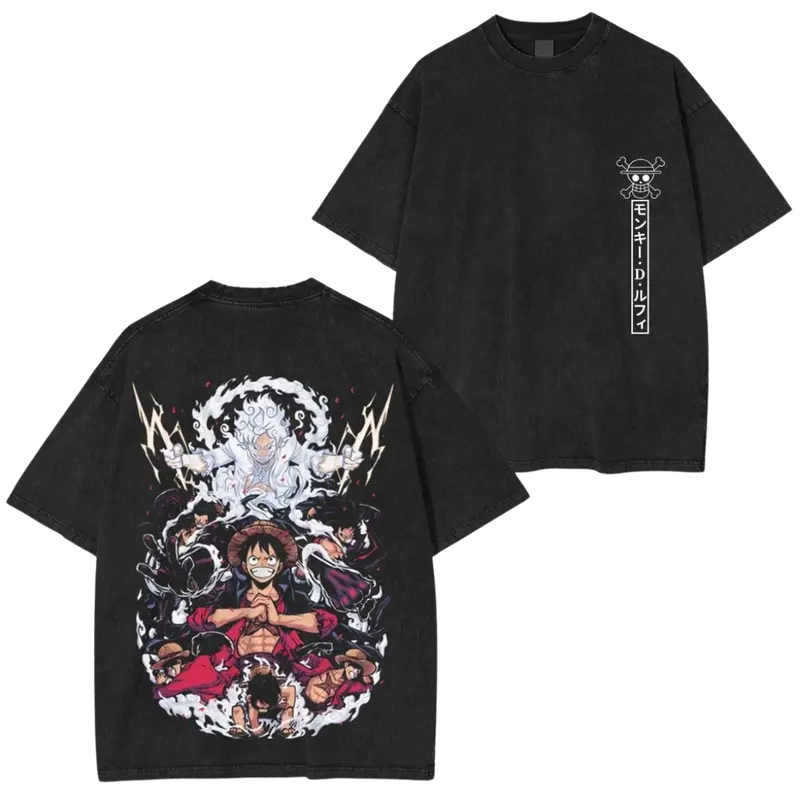 T-SHIRT OVERSIZE LUFFY "ALL TRANSFORMATIONS" | ONE PIECE