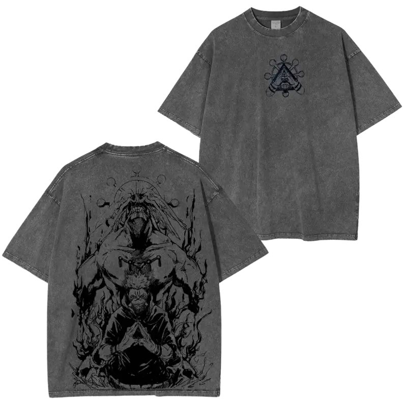T-SHIRT OVERSIZE SUKUNA & MAHORAGA | JUJUTSU KAISEN
