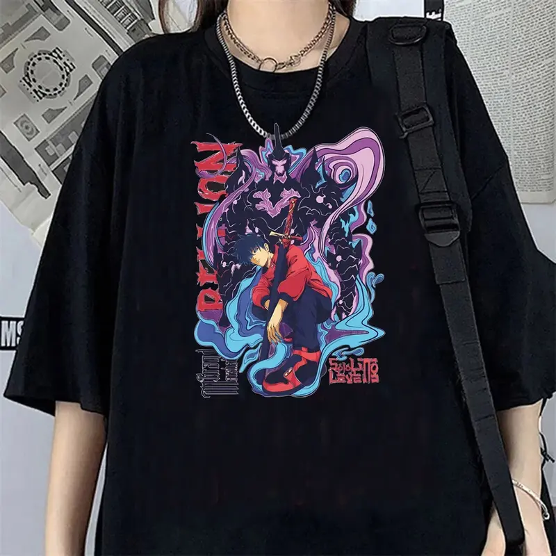 T-shirt Solo Leveling Sung Jin-Woo Et Bellion