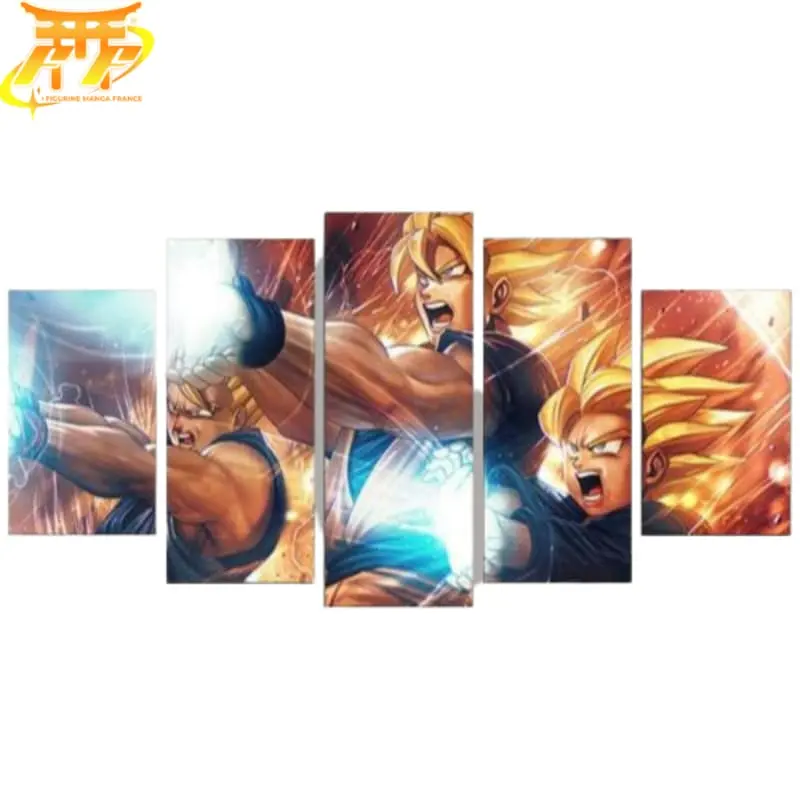 Tableau Kamehameha Père Fils - Dragon Ball Z