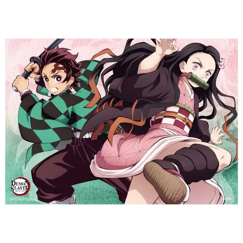 Tanjiro & Nezuko - Poster Tissu