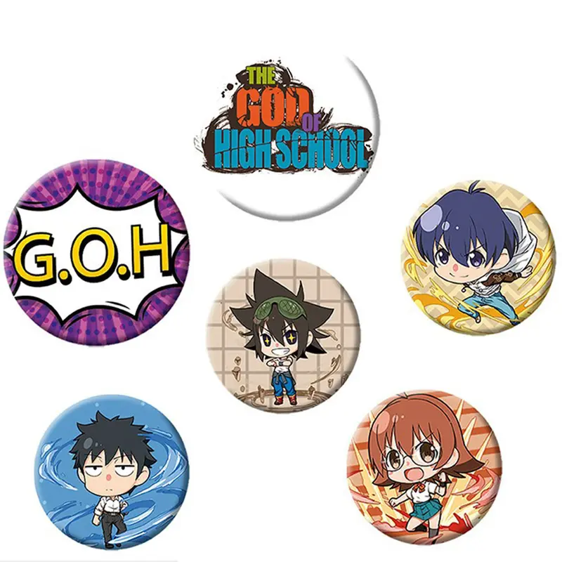 The God Of High School - Badges - Jin Mori et ses Amis