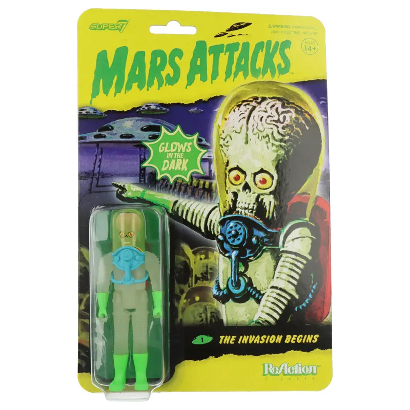 The Invasion Begins (Glow) - Mars Attacks wave 2 - ReAction figures