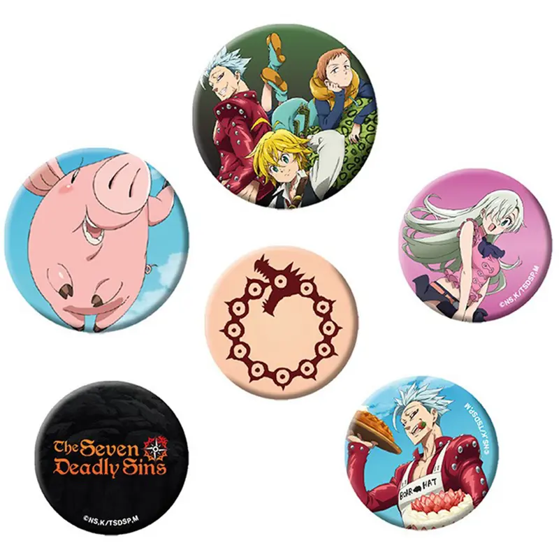 The Seven Deadly Sins - Badges - The Seven Dealdy Sins