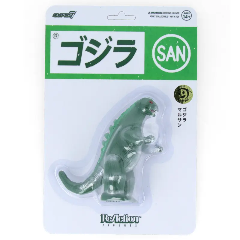 Toho ReAction Figures - Marusan Godzilla (Green / Silver L-Tail)