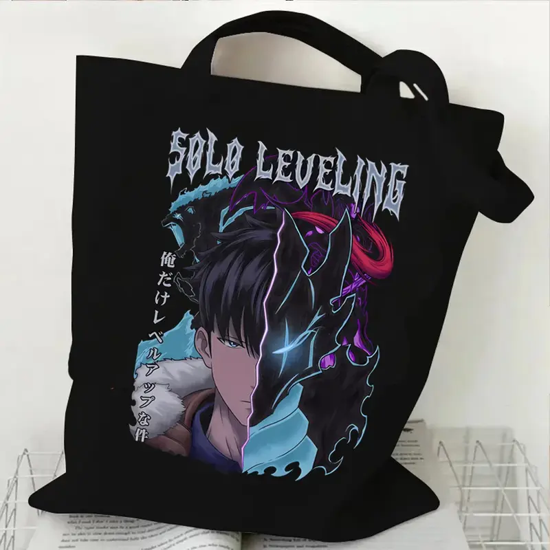 Tote Bag Solo Leveling Sung Jin-Woo Et Igris