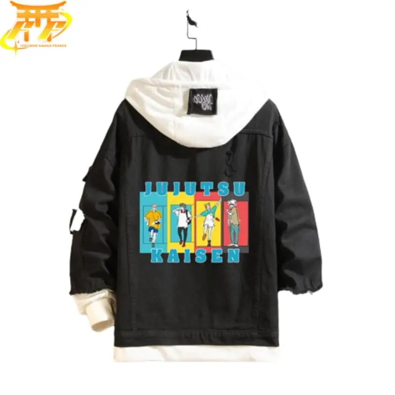 Veste en jean noir JJK - Jujutsu Kaisen