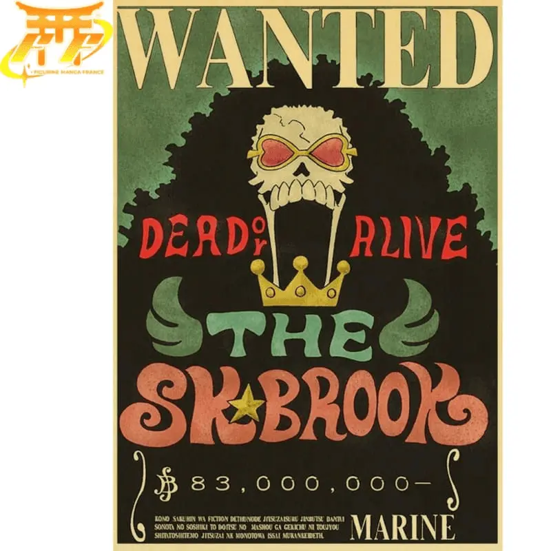 Wanted Brook Poster - One Piece