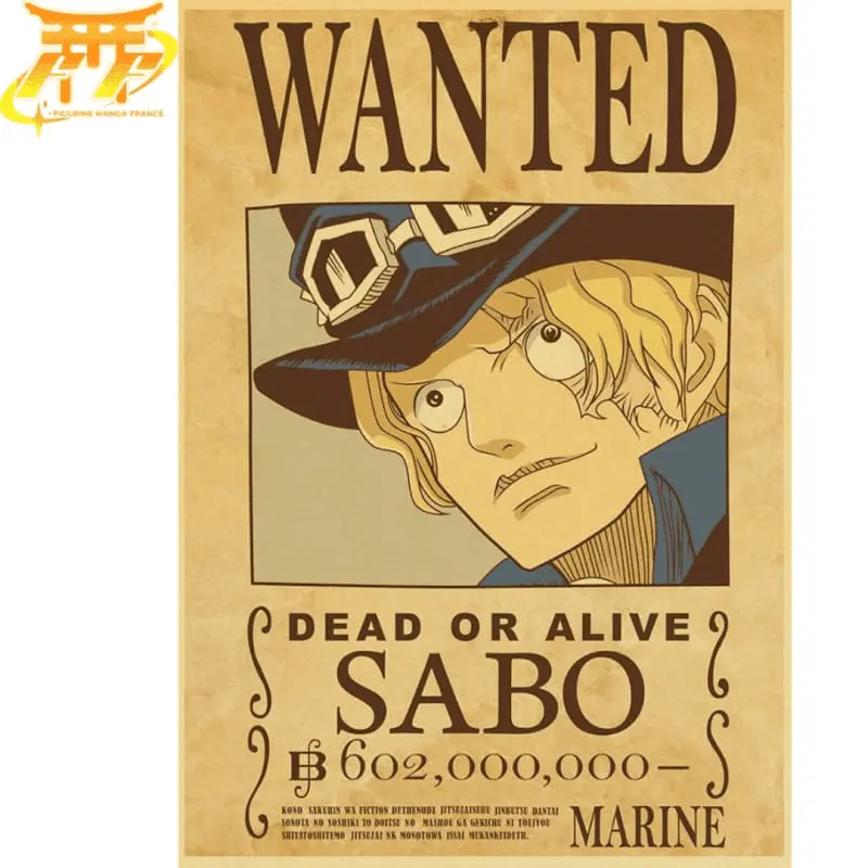 Wanted Sabo Poster - One Piece