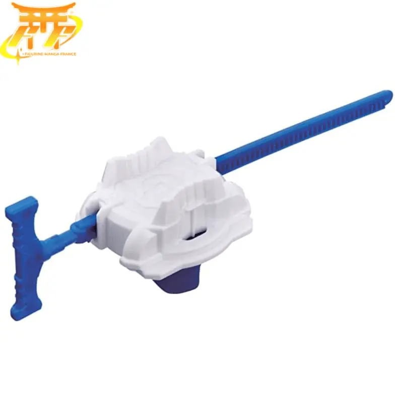 White and Blue Classic Beyblade Launcher - Beyblade