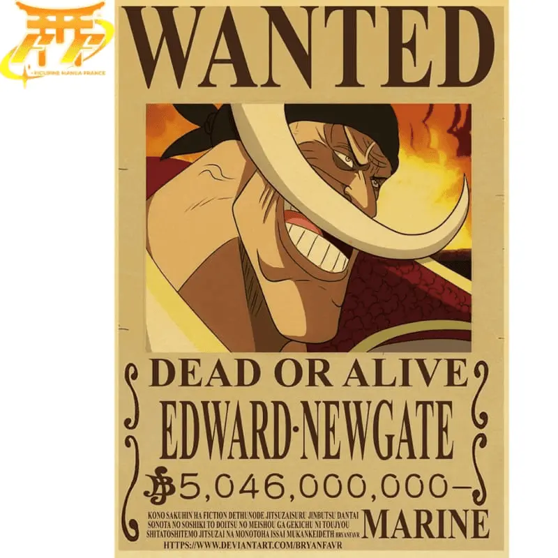 Whitebeard Wanted Poster - One Piece