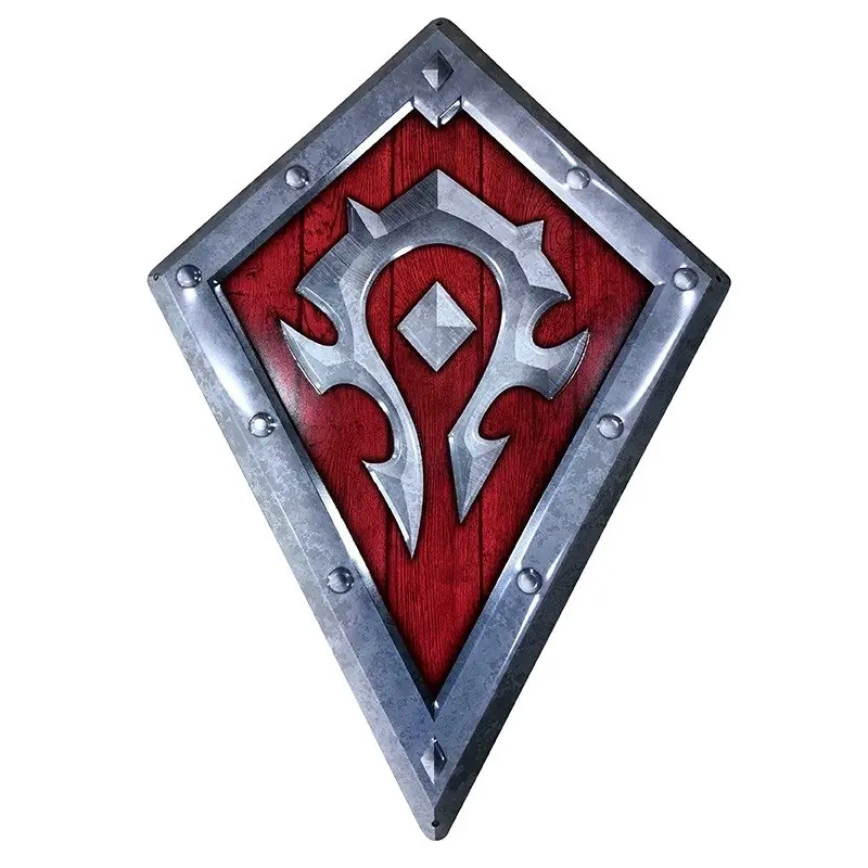WORLD OF WARCRAFT - Bouclier Horde - Plaque métal '25x35cm'