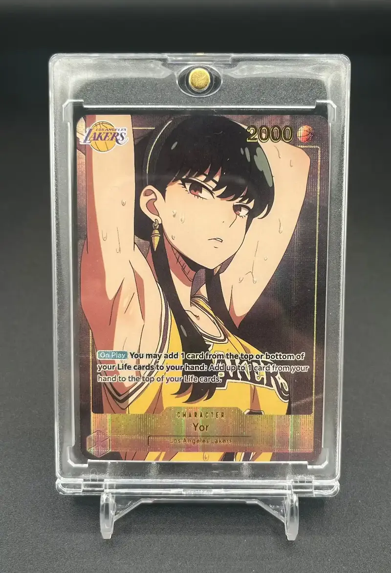 Yor Forger – Spy x Family Custom Anime Card (Lakers Basketball Edition)